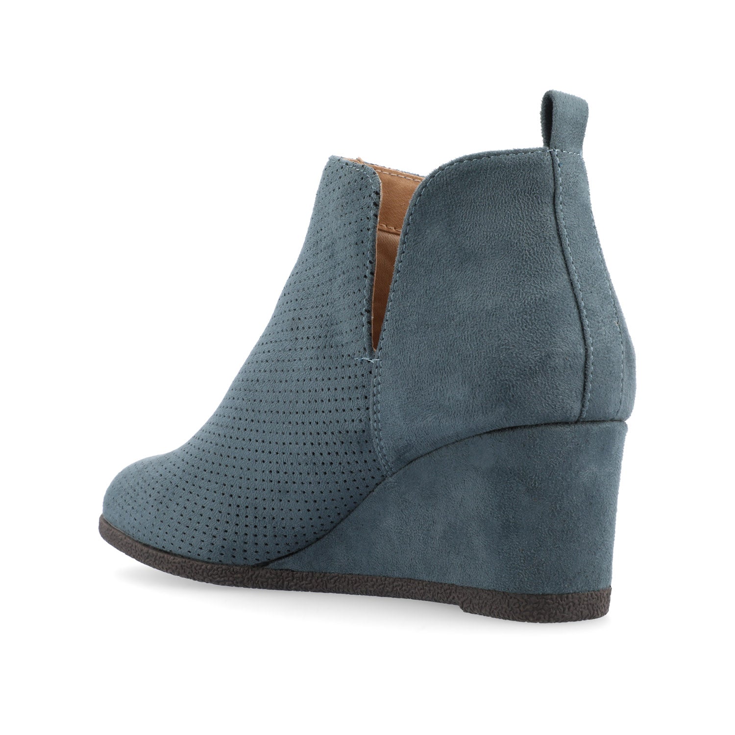 Journee MYLEE WEDGE HEELED BOOTIES IN WIDE - Blue