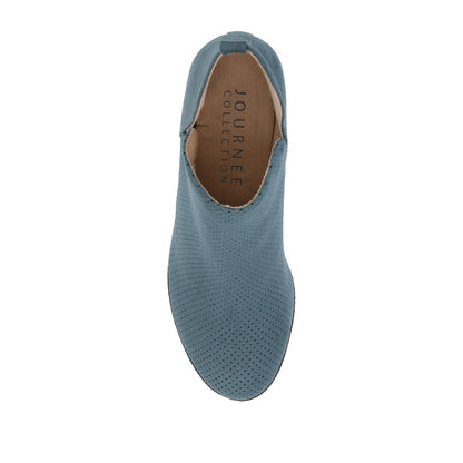 Journee MYLEE WEDGE HEELED BOOTIES IN WIDE - Blue