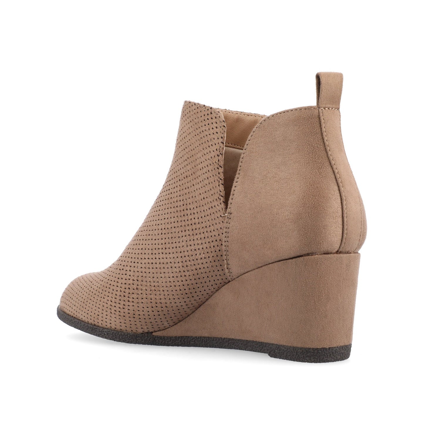 Journee MYLEE WEDGE HEELED BOOTIES IN WIDE - Taupe