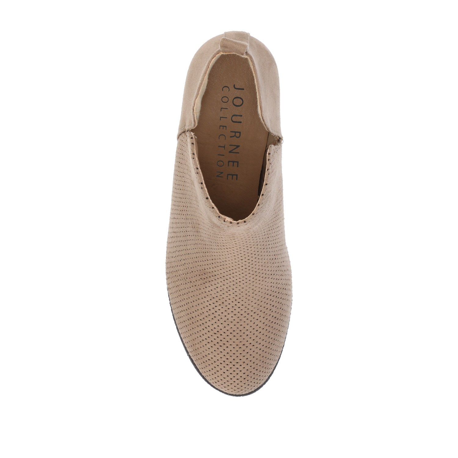 Journee MYLEE WEDGE HEELED BOOTIES IN WIDE - Taupe