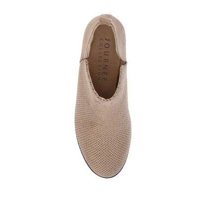 Journee MYLEE WEDGE HEELED BOOTIES IN WIDE - Taupe