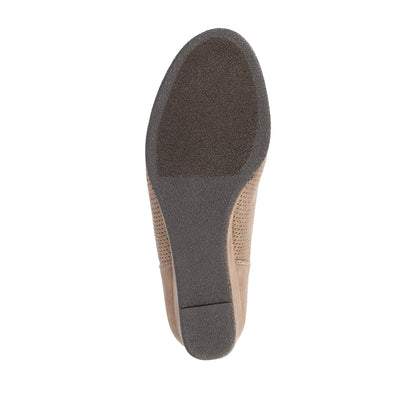 Journee MYLEE WEDGE HEELED BOOTIES IN WIDE - Taupe
