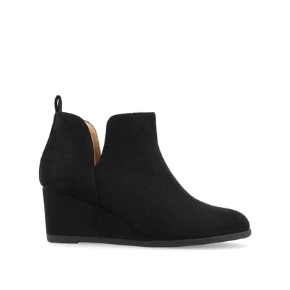 Journee MYLEE WEDGE HEELED BOOTIES IN WIDE - Black