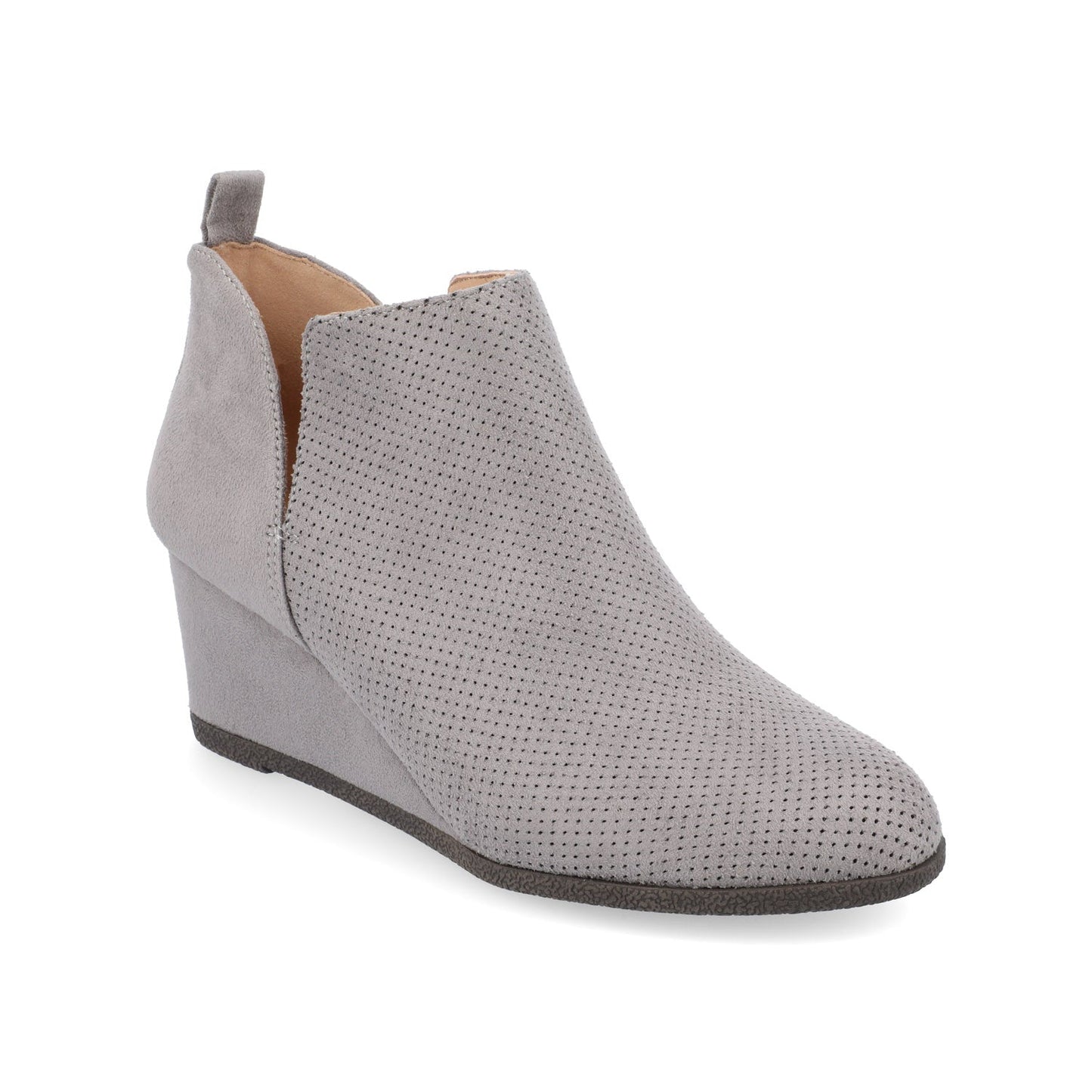 Journee MYLEE WEDGE HEELED BOOTIES IN WIDE - Grey