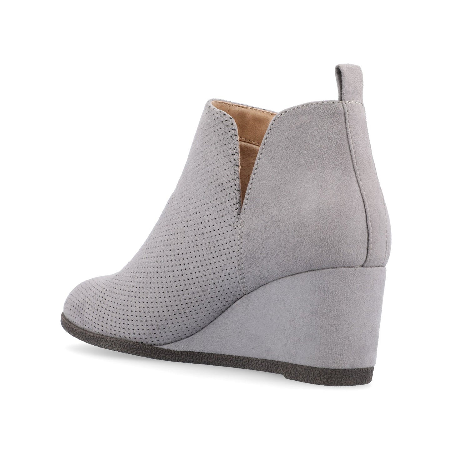 Journee MYLEE WEDGE HEELED BOOTIES IN WIDE - Grey