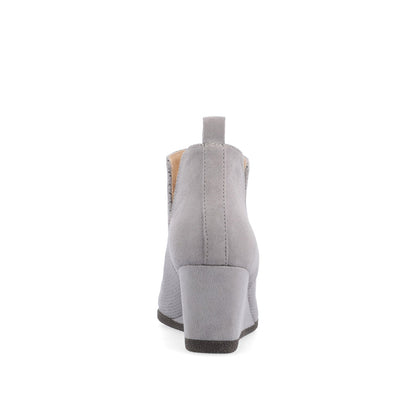 Journee MYLEE WEDGE HEELED BOOTIES IN WIDE - Grey