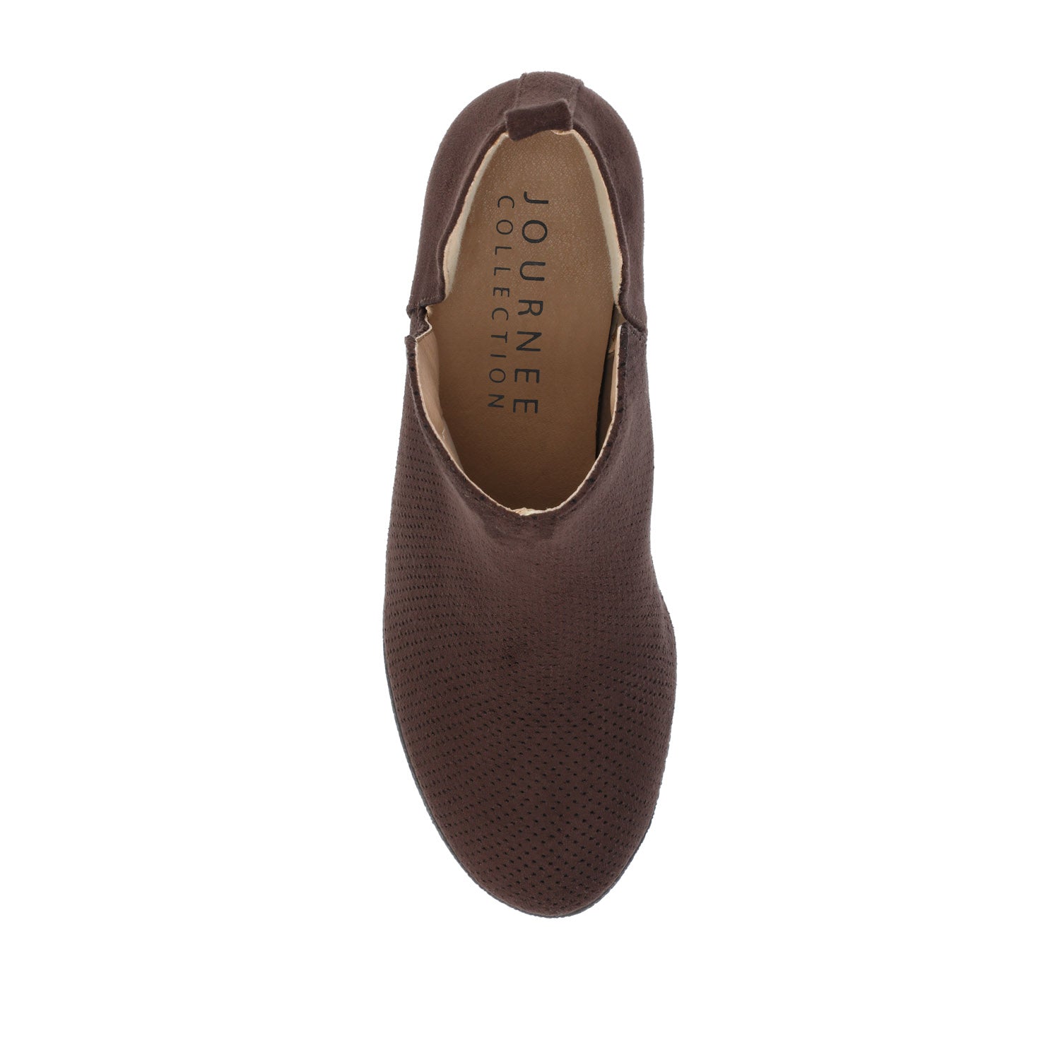 Journee MYLEE WEDGE HEELED BOOTIES IN WIDE - Brown