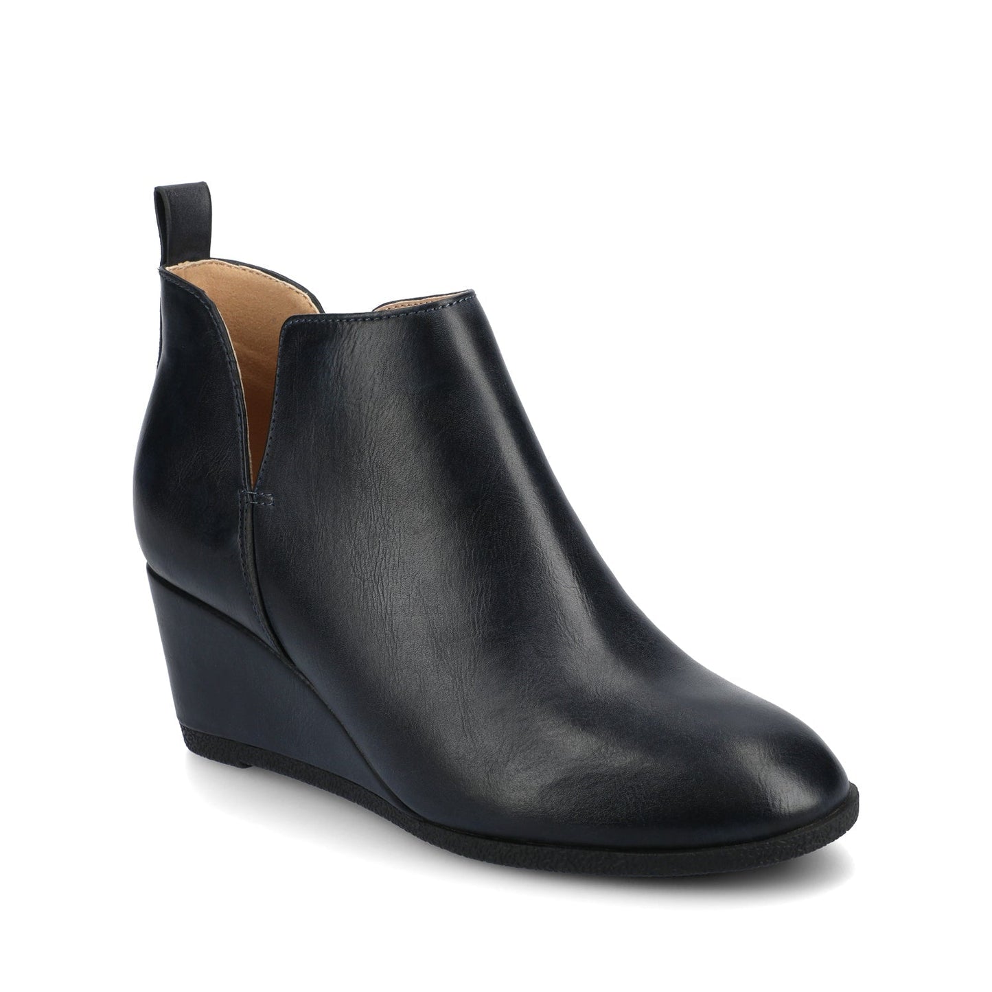 Journee MYLEE WEDGE HEELED BOOTIES IN WIDE - Navy
