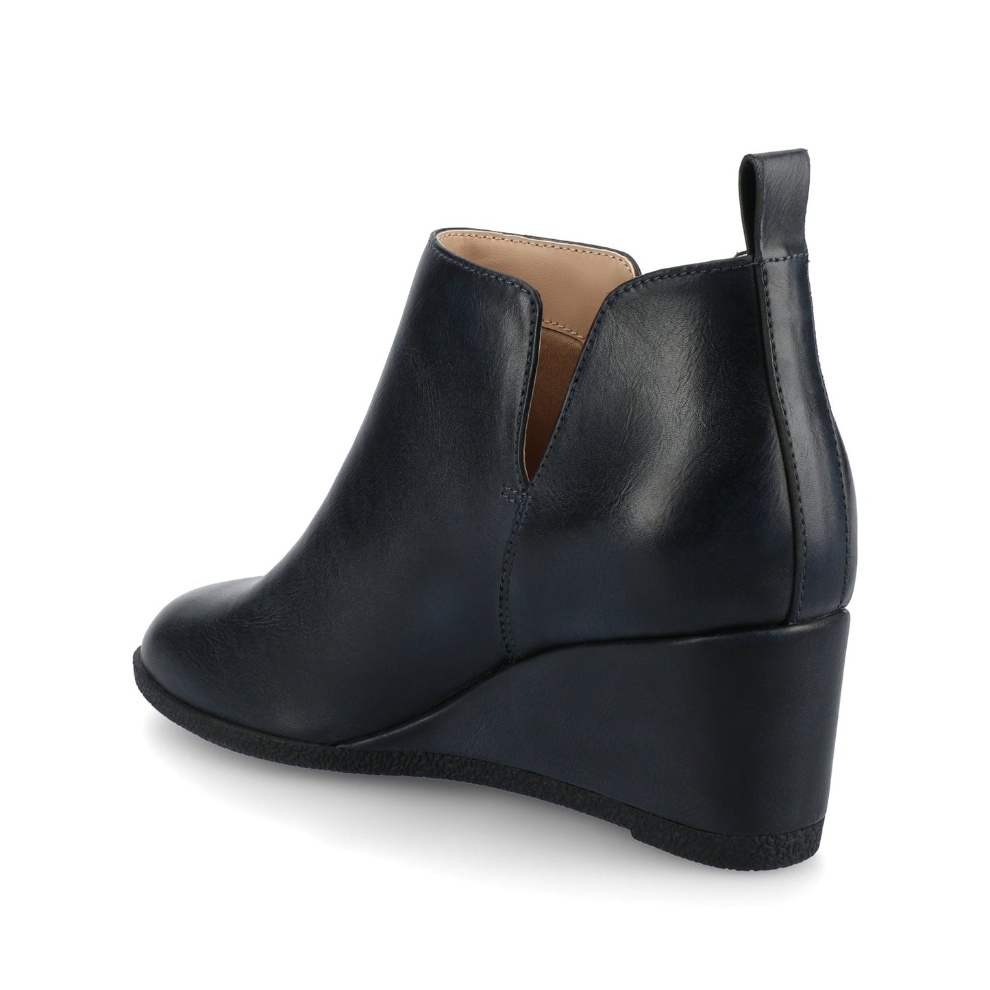 Journee MYLEE WEDGE HEELED BOOTIES IN WIDE - Navy