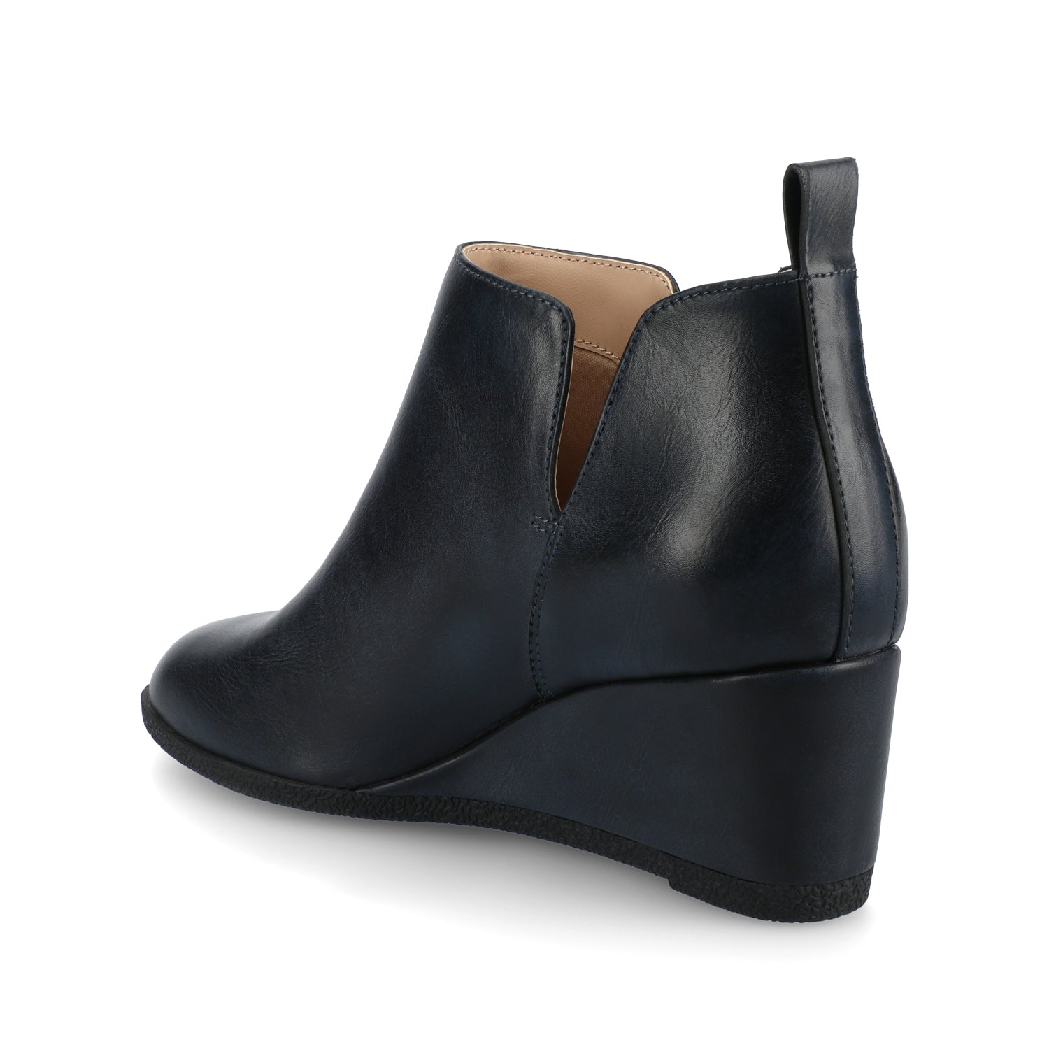 Journee MYLEE WEDGE HEELED BOOTIES IN WIDE - Navy
