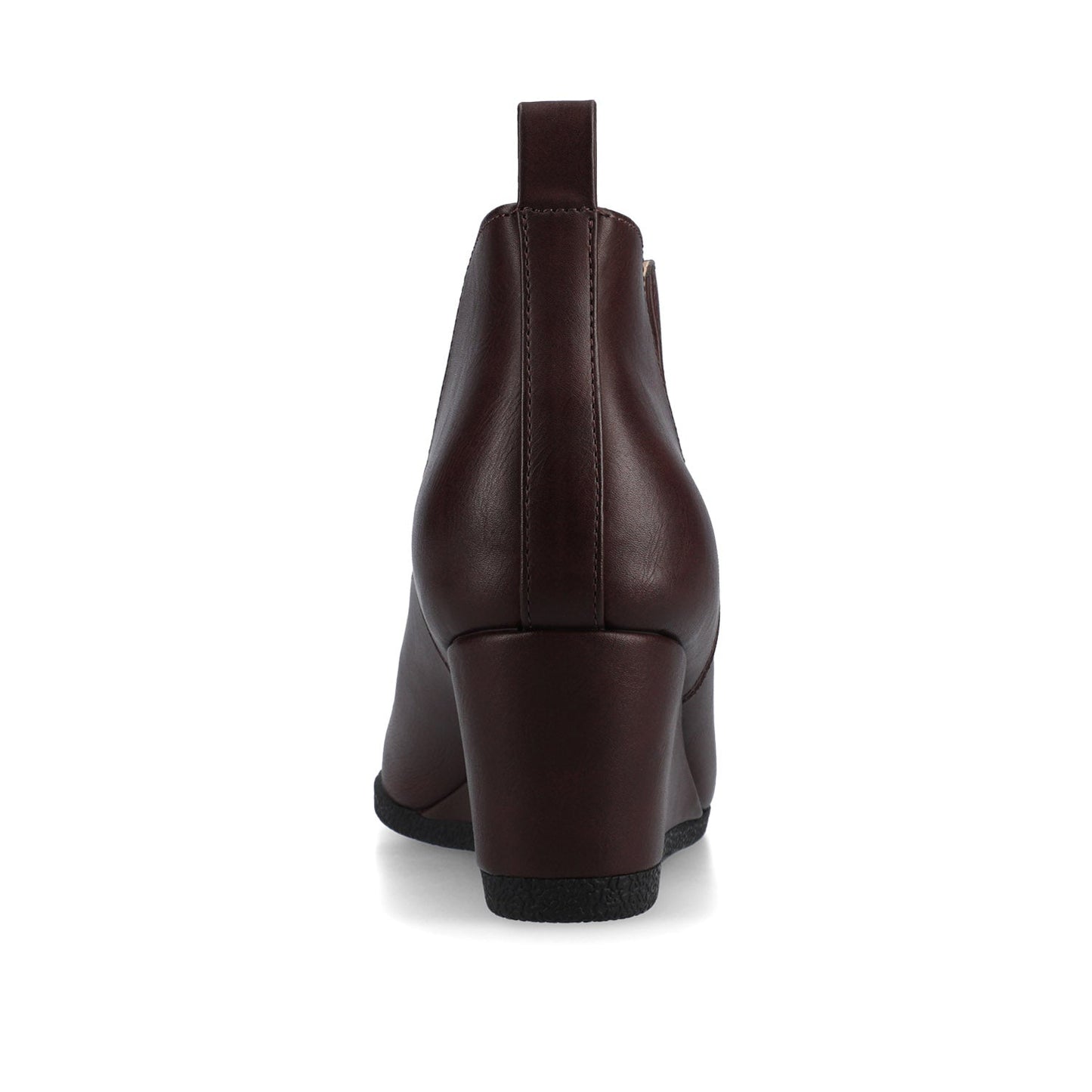 Journee MYLEE WEDGE HEELED BOOTIES IN WIDE - Oxblood