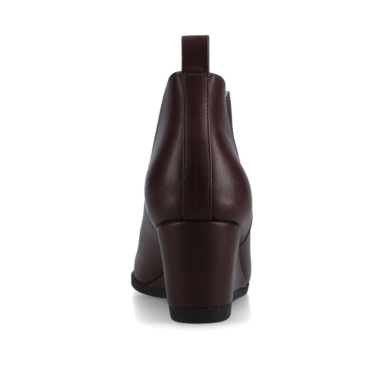 Journee MYLEE WEDGE HEELED BOOTIES IN WIDE - Oxblood