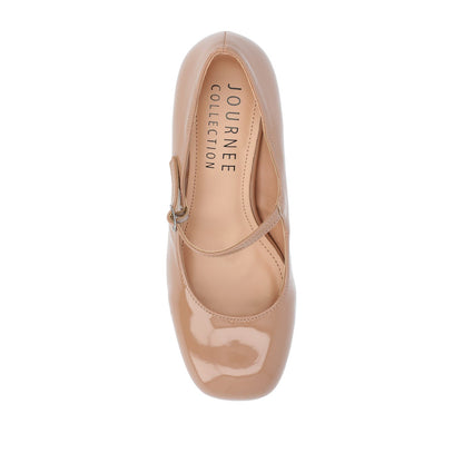 Journee OKENNA MARY JANE PUMP HEELS IN WIDE - Nude