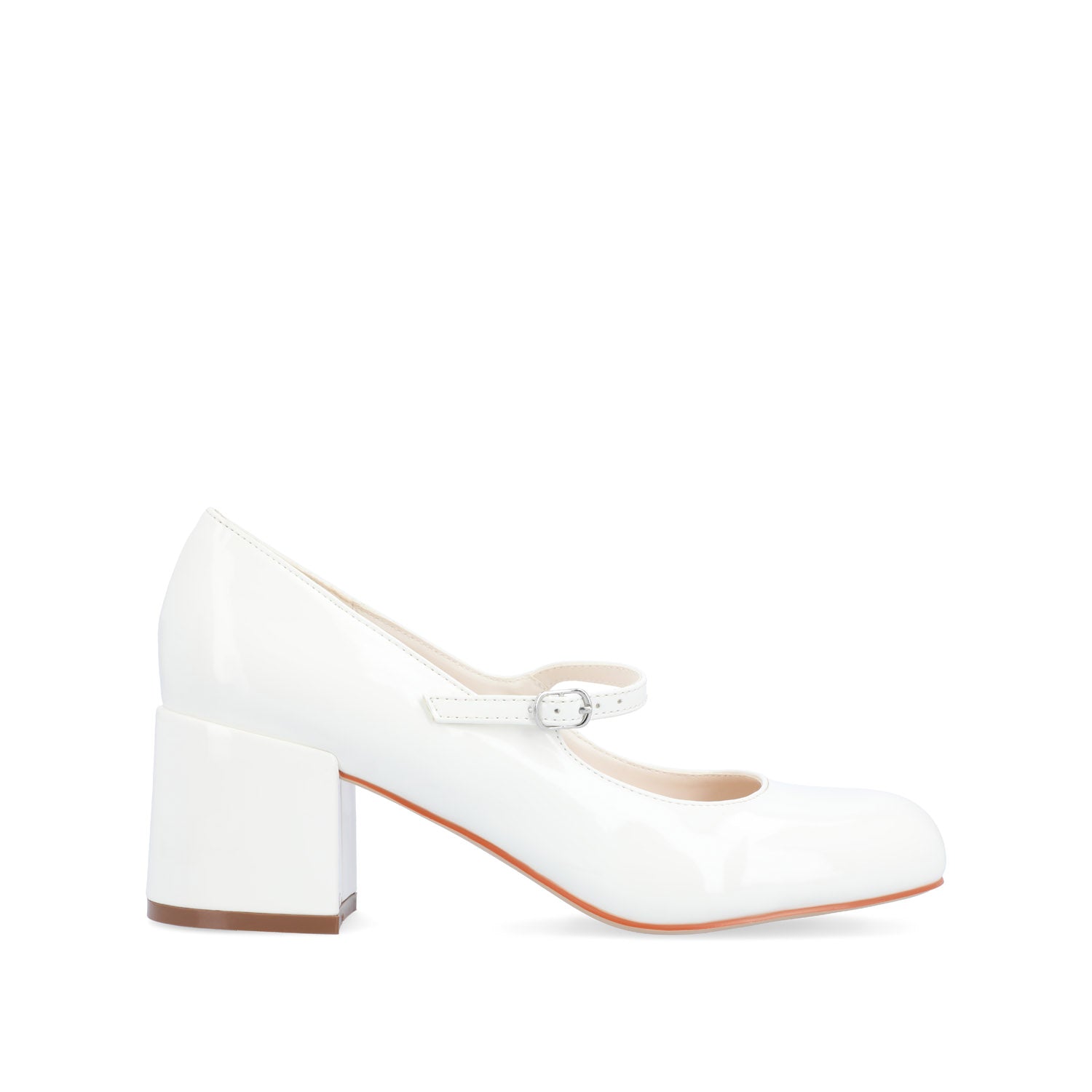 Journee OKENNA MARY JANE PUMP HEELS IN WIDE - White