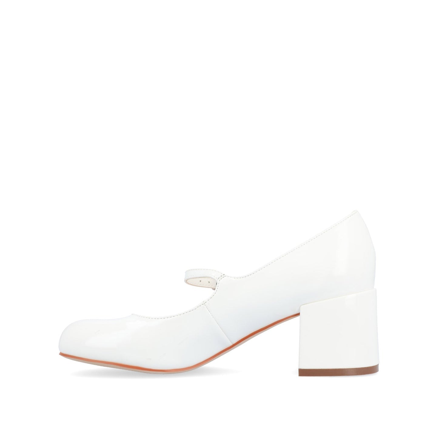 Journee OKENNA MARY JANE PUMP HEELS IN WIDE - White