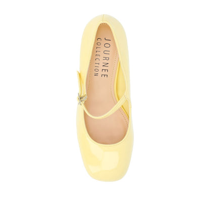 Journee OKENNA MARY JANE PUMP HEELS IN WIDE - Yellow