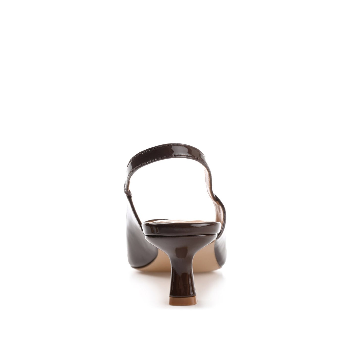 Journee PAULINA STATEMENT KITTEN HEELS IN WIDE - Patent Brown