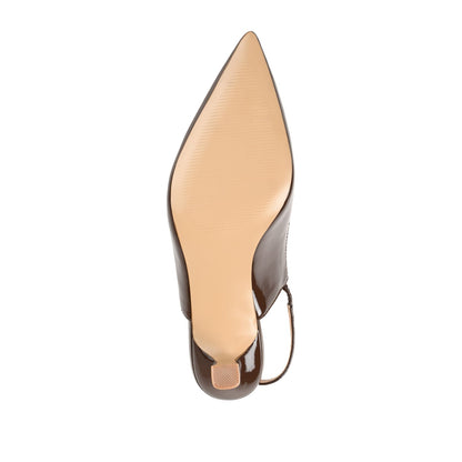 Journee PAULINA STATEMENT KITTEN HEELS IN WIDE - Patent Brown