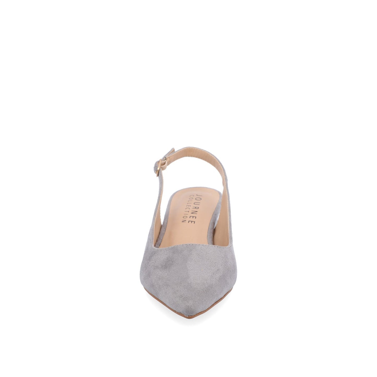 Journee SYLVIA LOW BLOCK HEELS IN WIDE - Grey