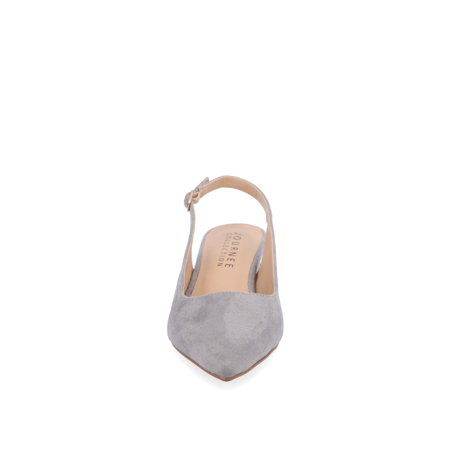 Journee SYLVIA LOW BLOCK HEELS IN WIDE - Grey