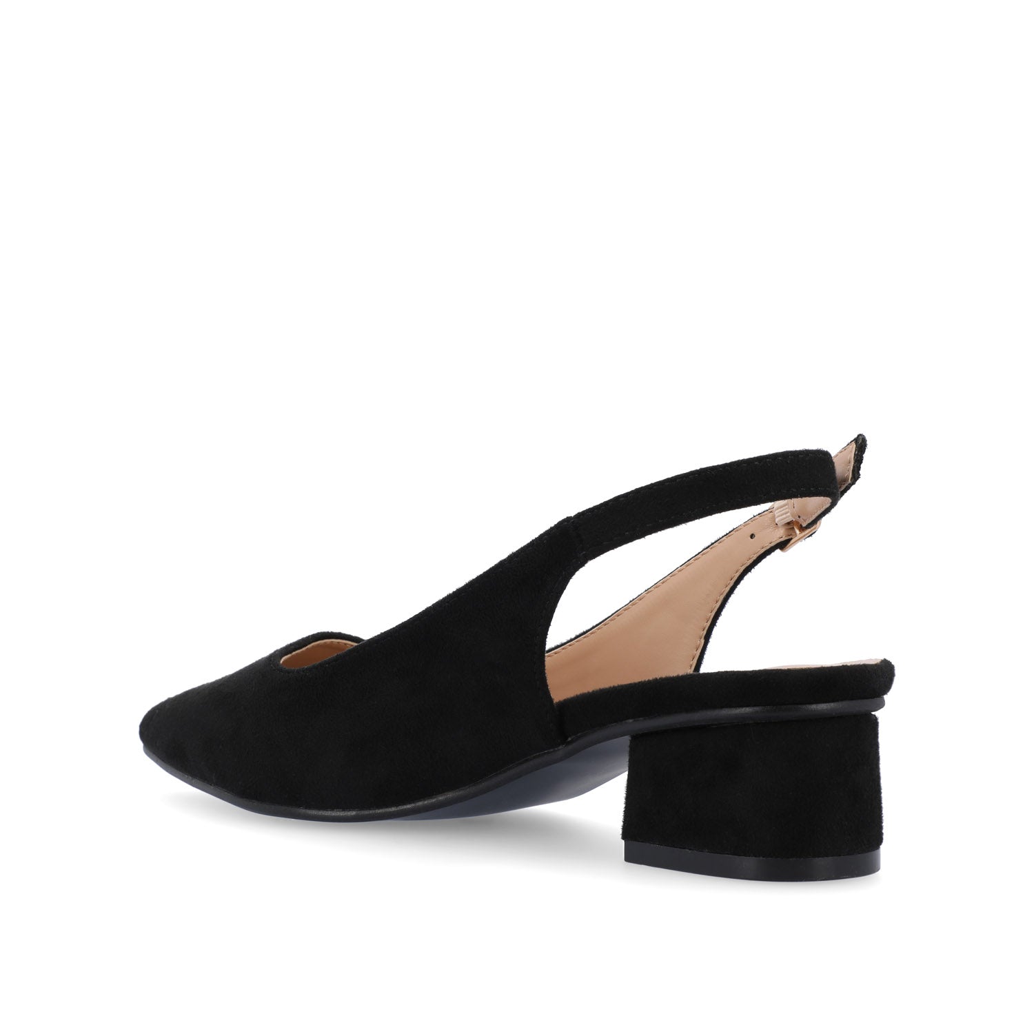 Journee SYLVIA LOW BLOCK HEELS IN WIDE - Black