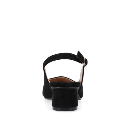Journee SYLVIA LOW BLOCK HEELS IN WIDE - Black
