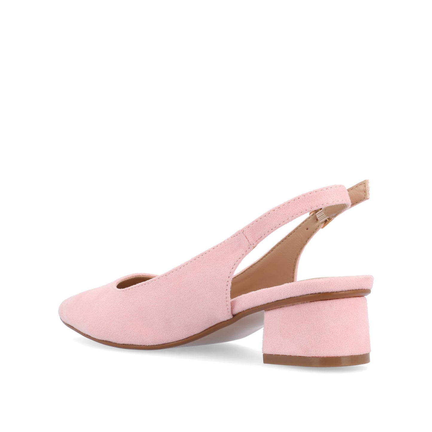 Journee SYLVIA LOW BLOCK HEELS IN WIDE - Pink