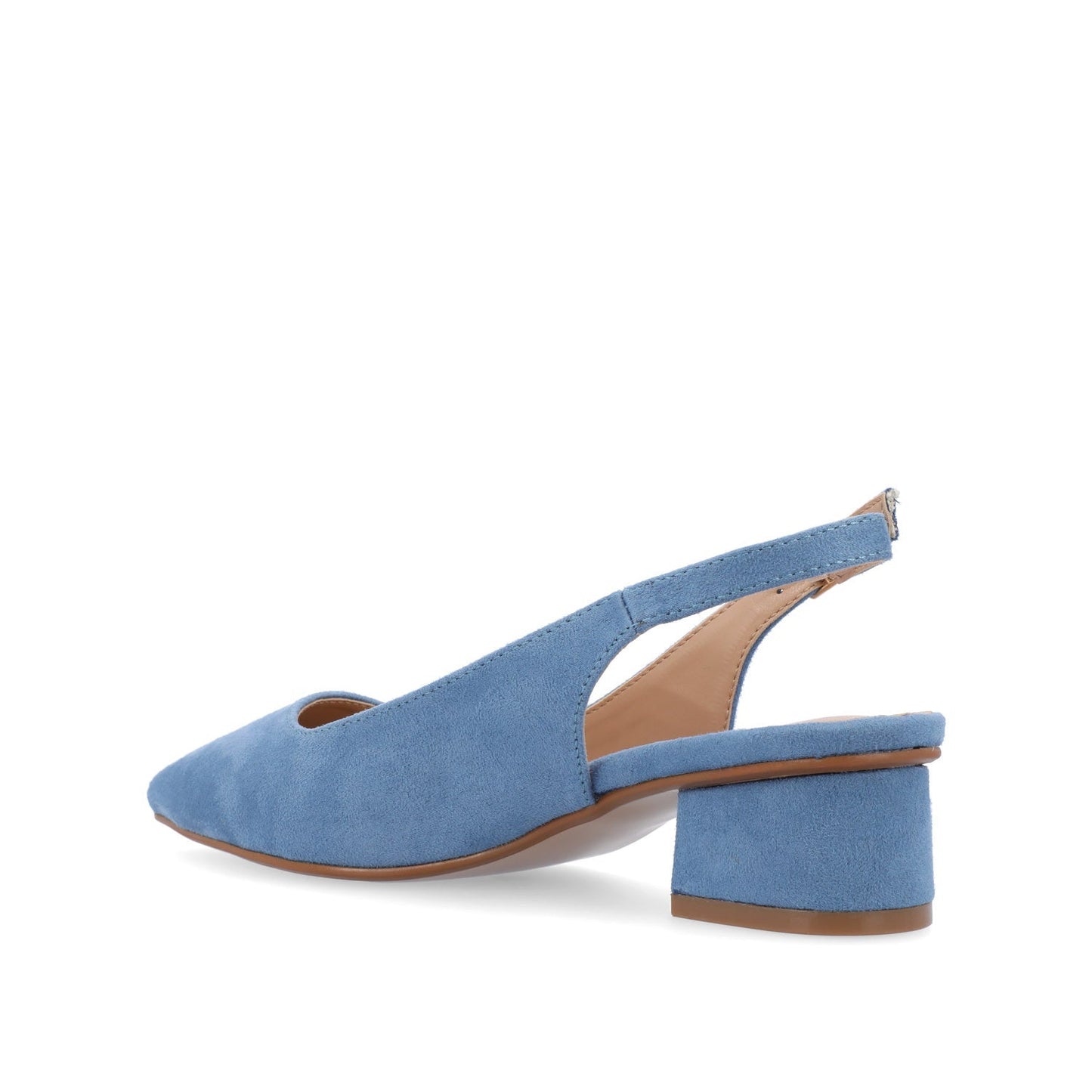 Journee SYLVIA LOW BLOCK HEELS IN WIDE - Blue