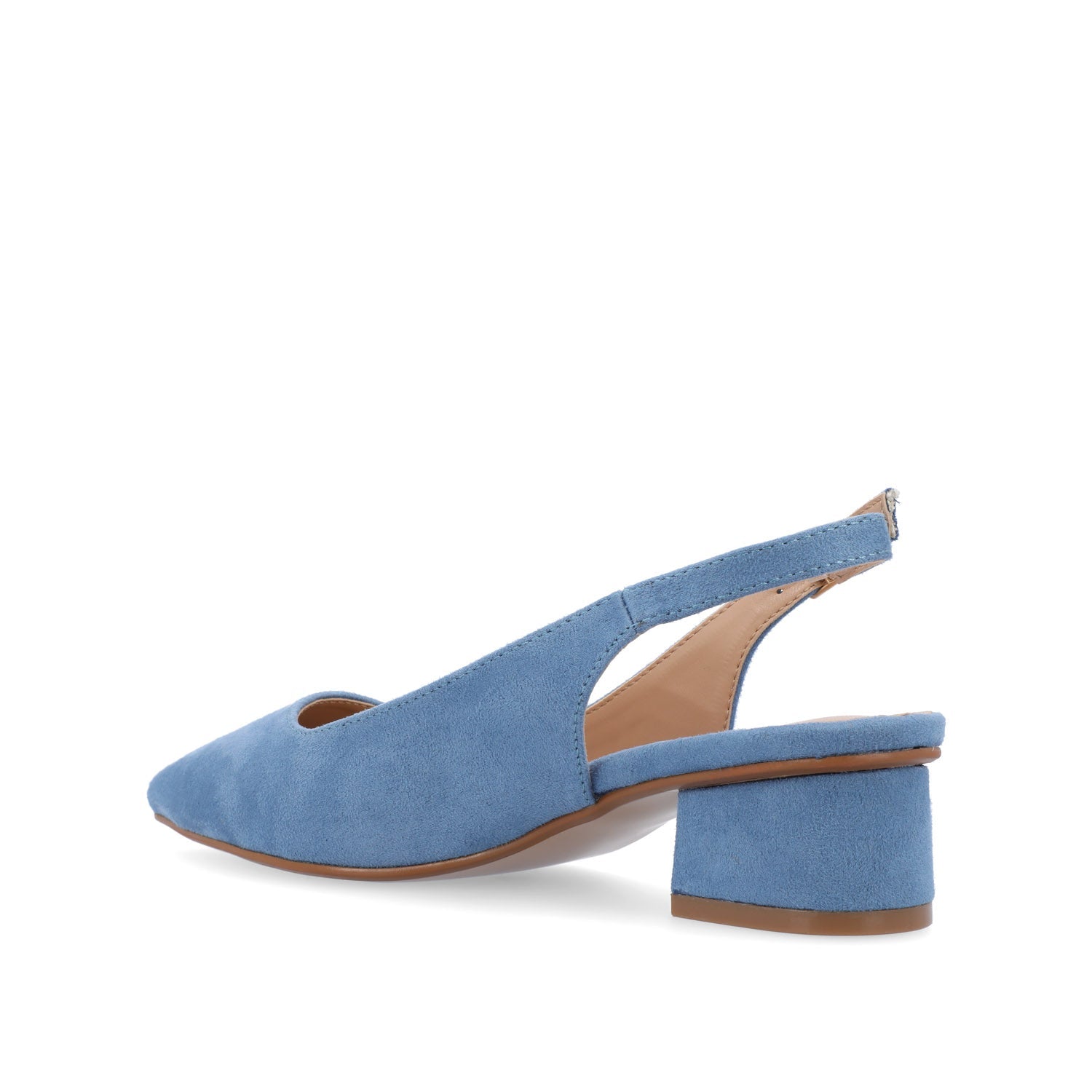 Journee SYLVIA LOW BLOCK HEELS IN WIDE - Blue