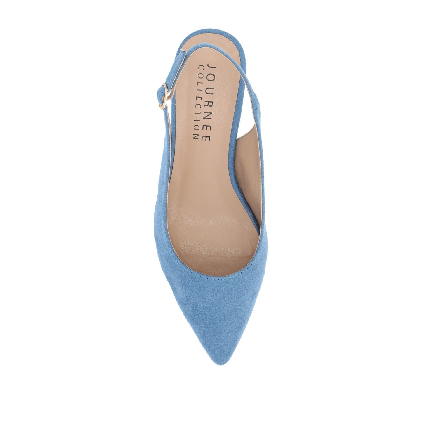 Journee SYLVIA LOW BLOCK HEELS IN WIDE - Blue