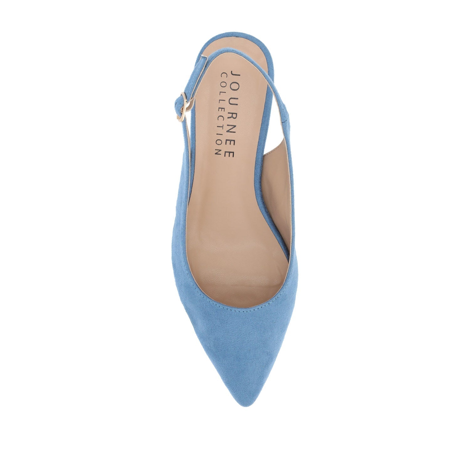 Journee SYLVIA LOW BLOCK HEELS IN WIDE - Blue