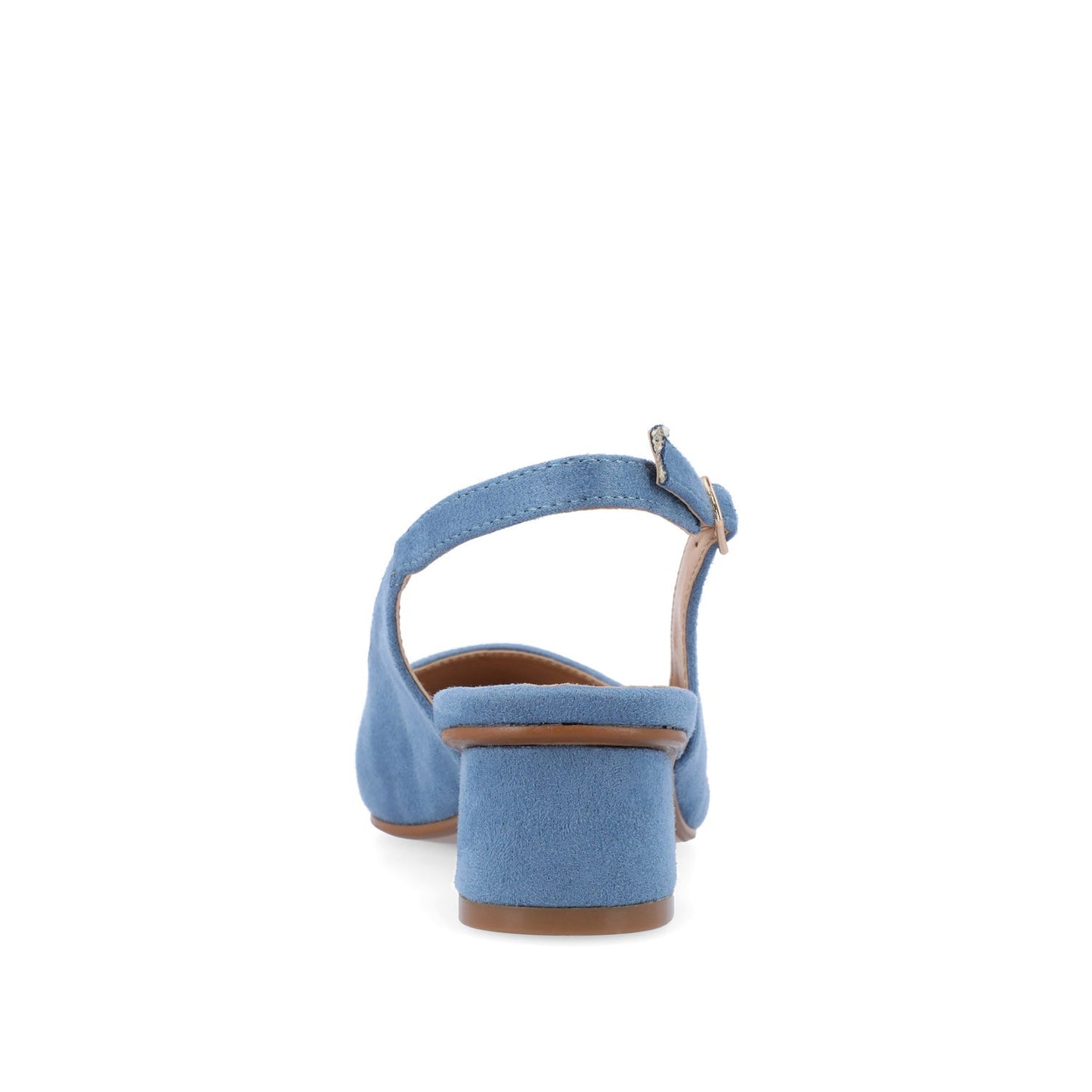 Journee SYLVIA LOW BLOCK HEELS IN WIDE - Blue