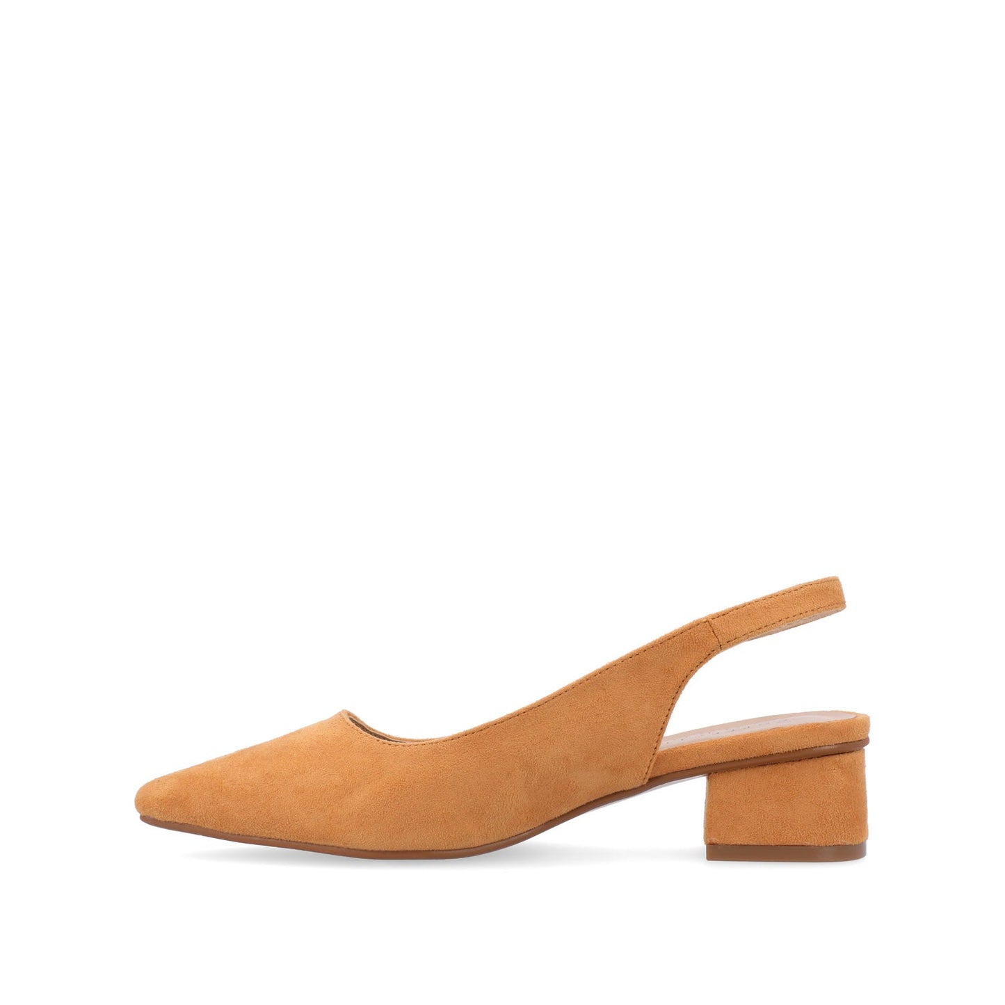 Journee SYLVIA LOW BLOCK HEELS IN WIDE - Tan PU