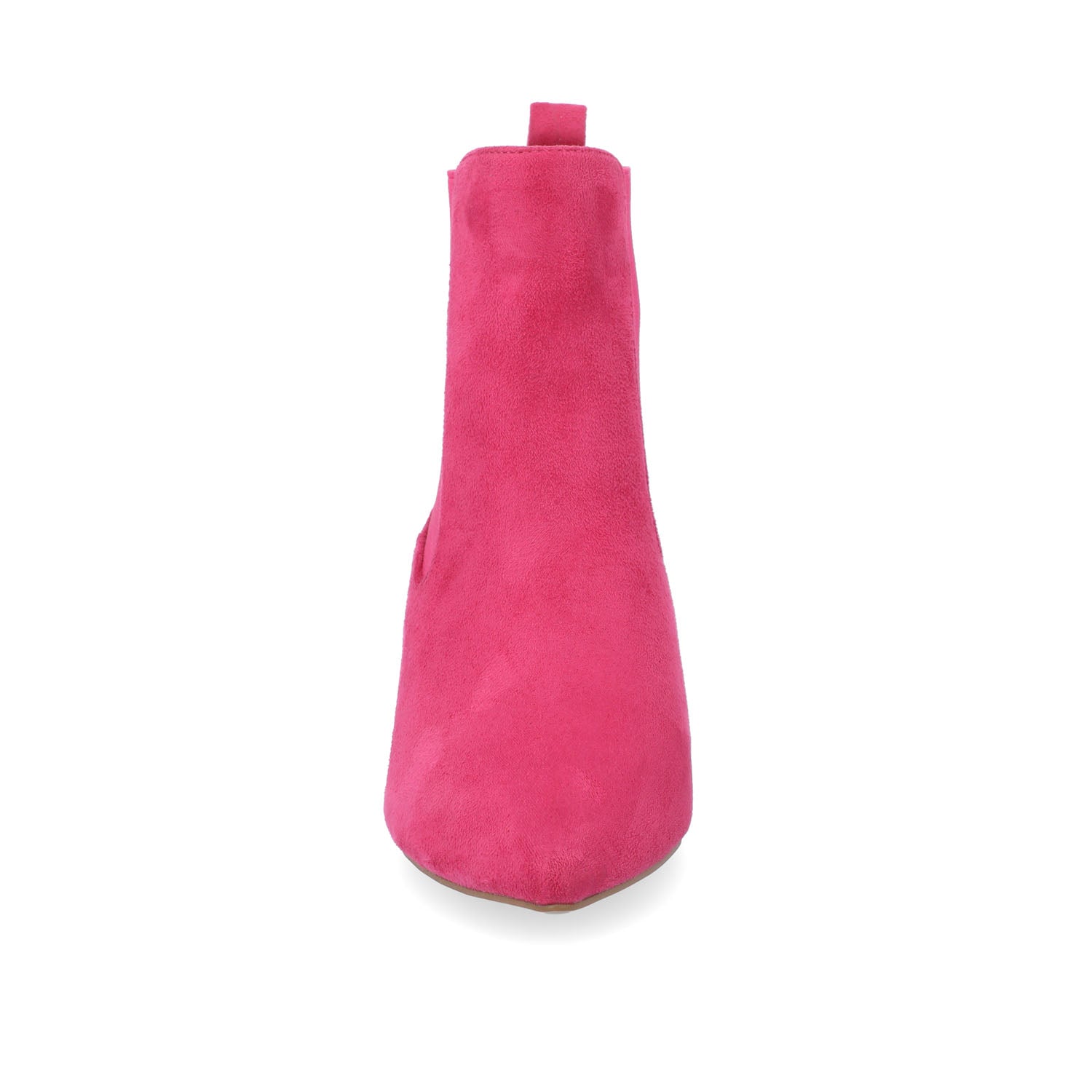 Journee TENLEE CHELSEA BOOTIES IN WIDE - Pink Faux Suede