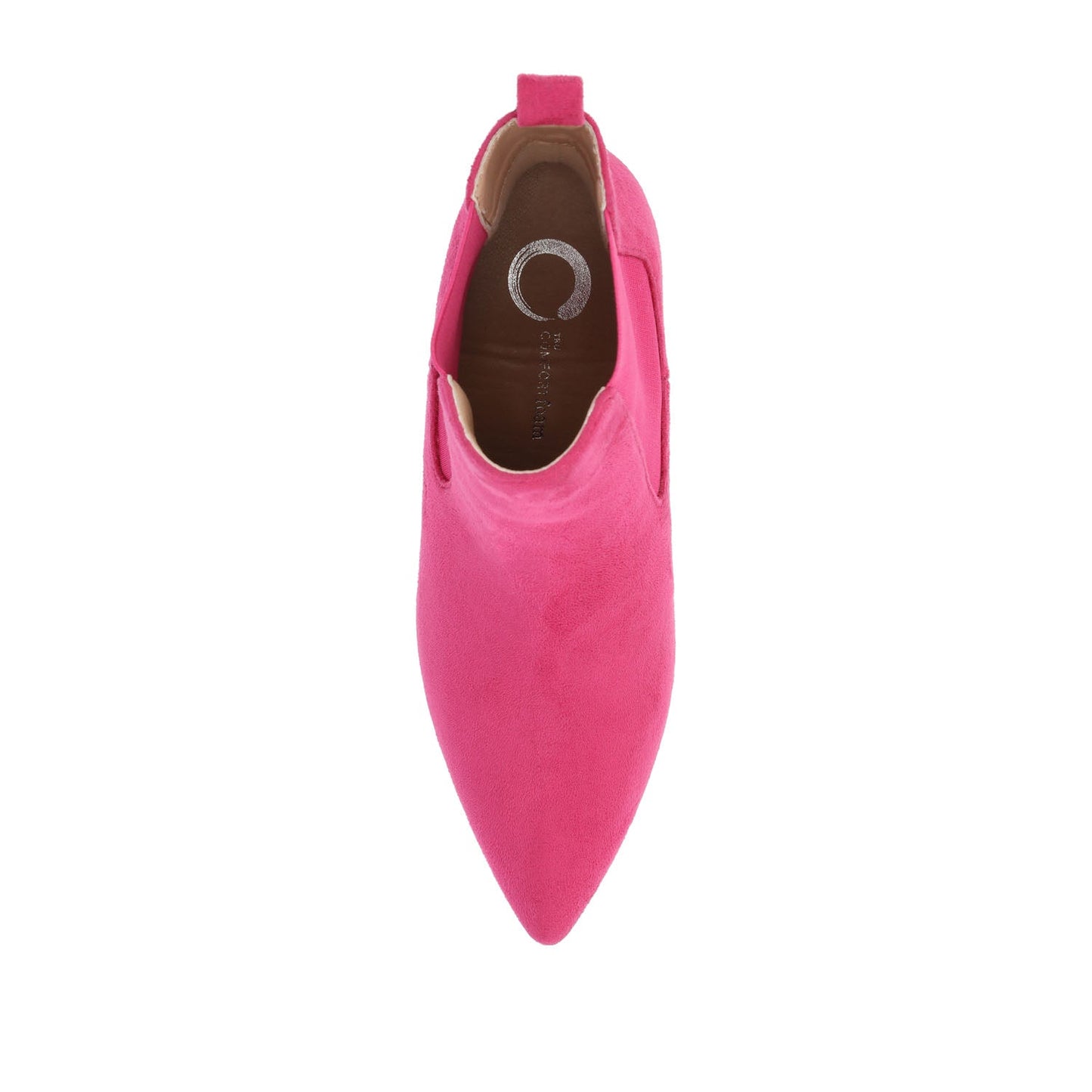 Journee TENLEE CHELSEA BOOTIES IN WIDE - Pink Faux Suede