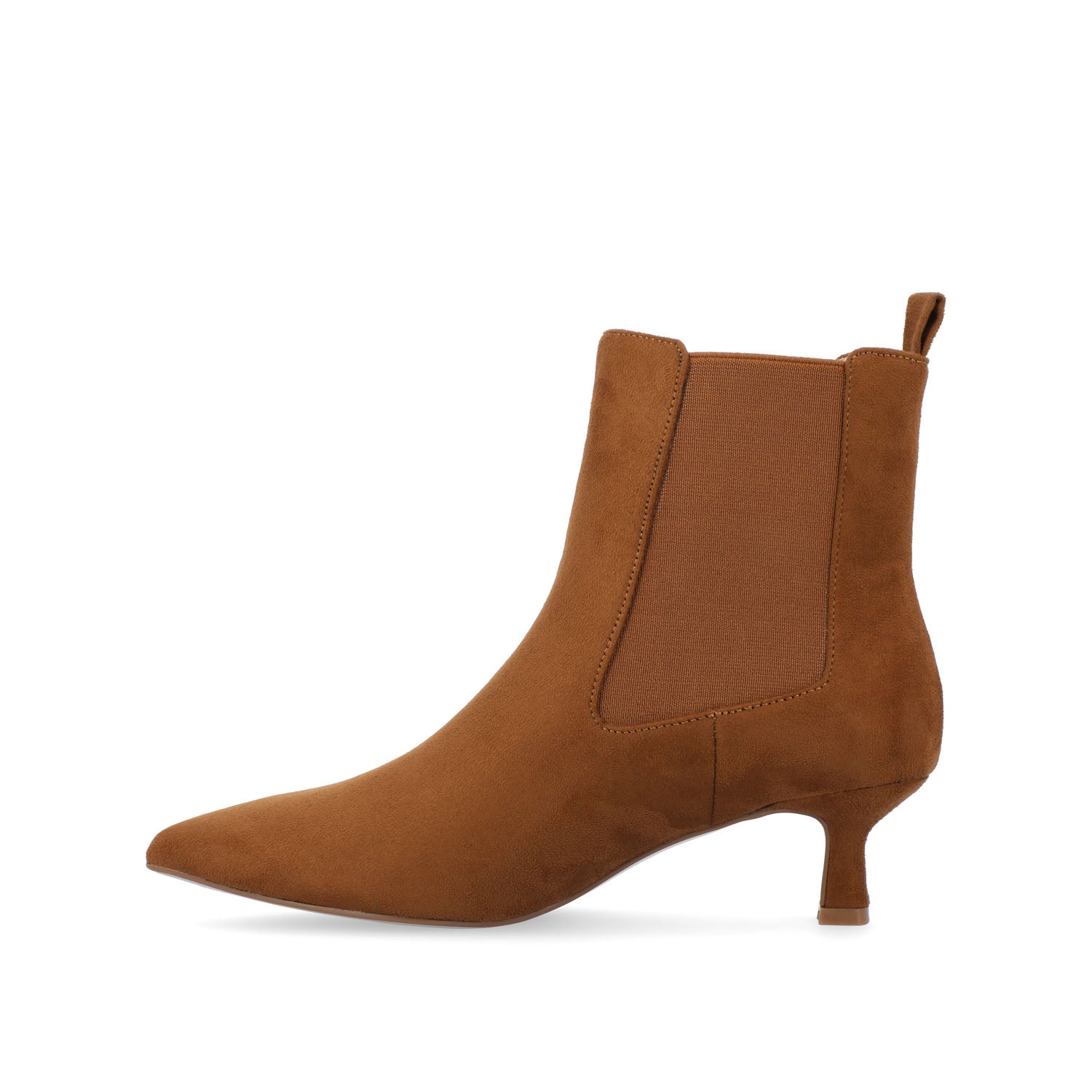 Journee TENLEE CHELSEA BOOTIES IN WIDE - Tan Faux Suede