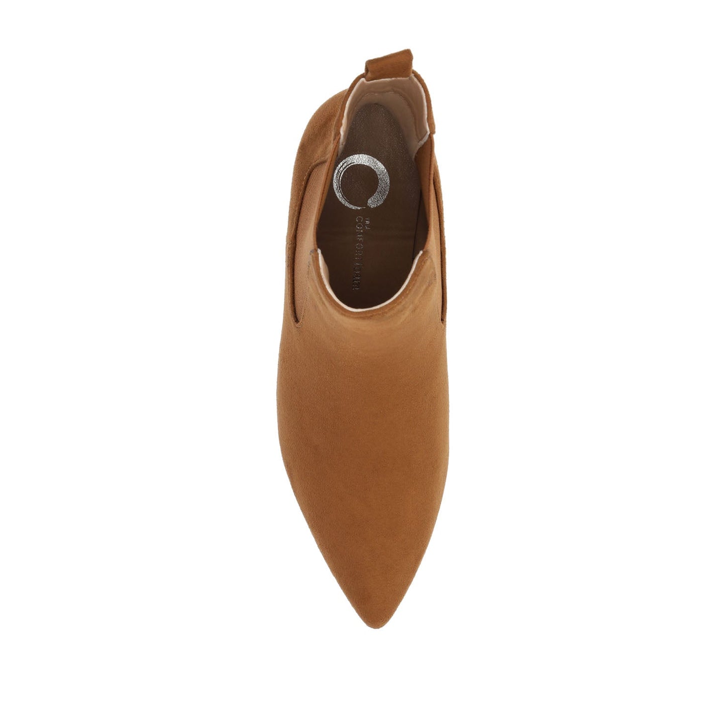 Journee TENLEE CHELSEA BOOTIES IN WIDE - Tan Faux Suede