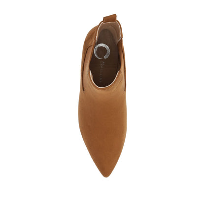 Journee TENLEE CHELSEA BOOTIES IN WIDE - Tan Faux Suede