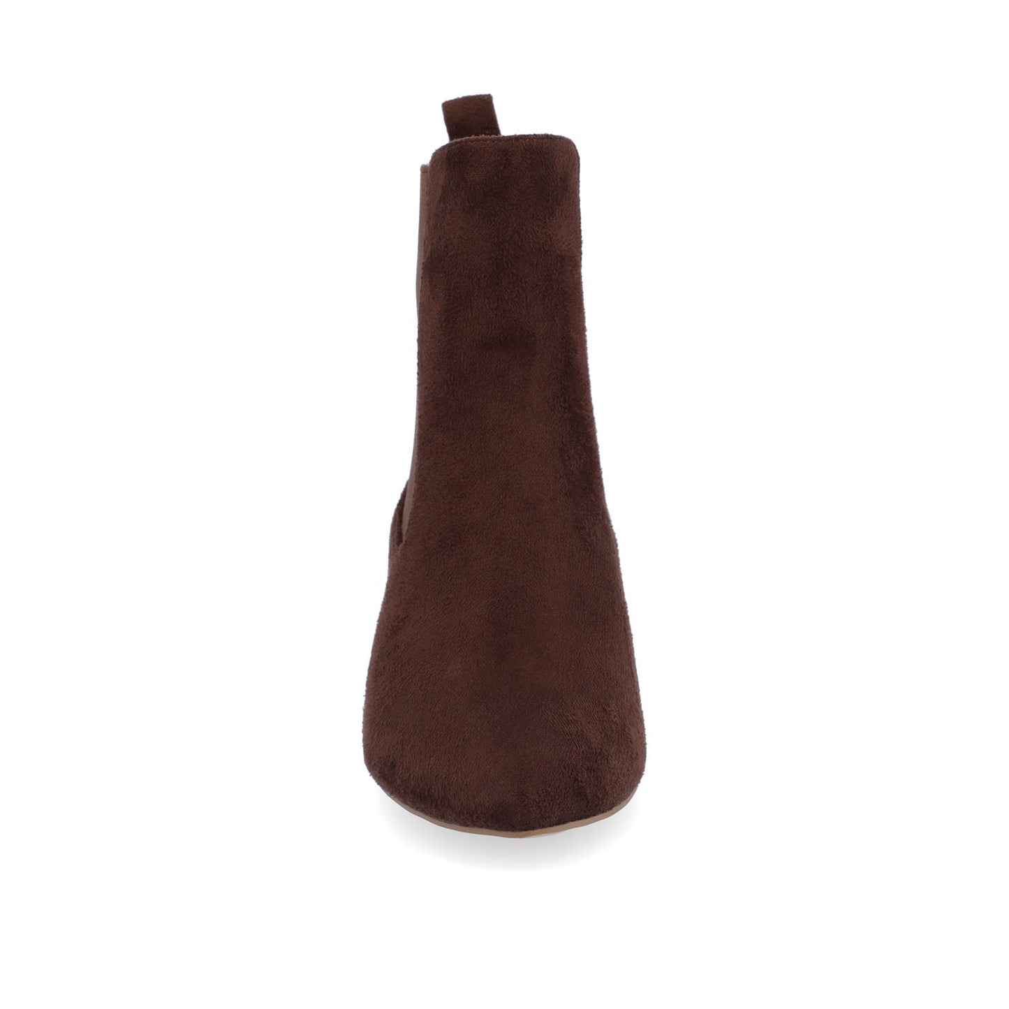 Journee TENLEE CHELSEA BOOTIES IN WIDE - Brown Faux Suede