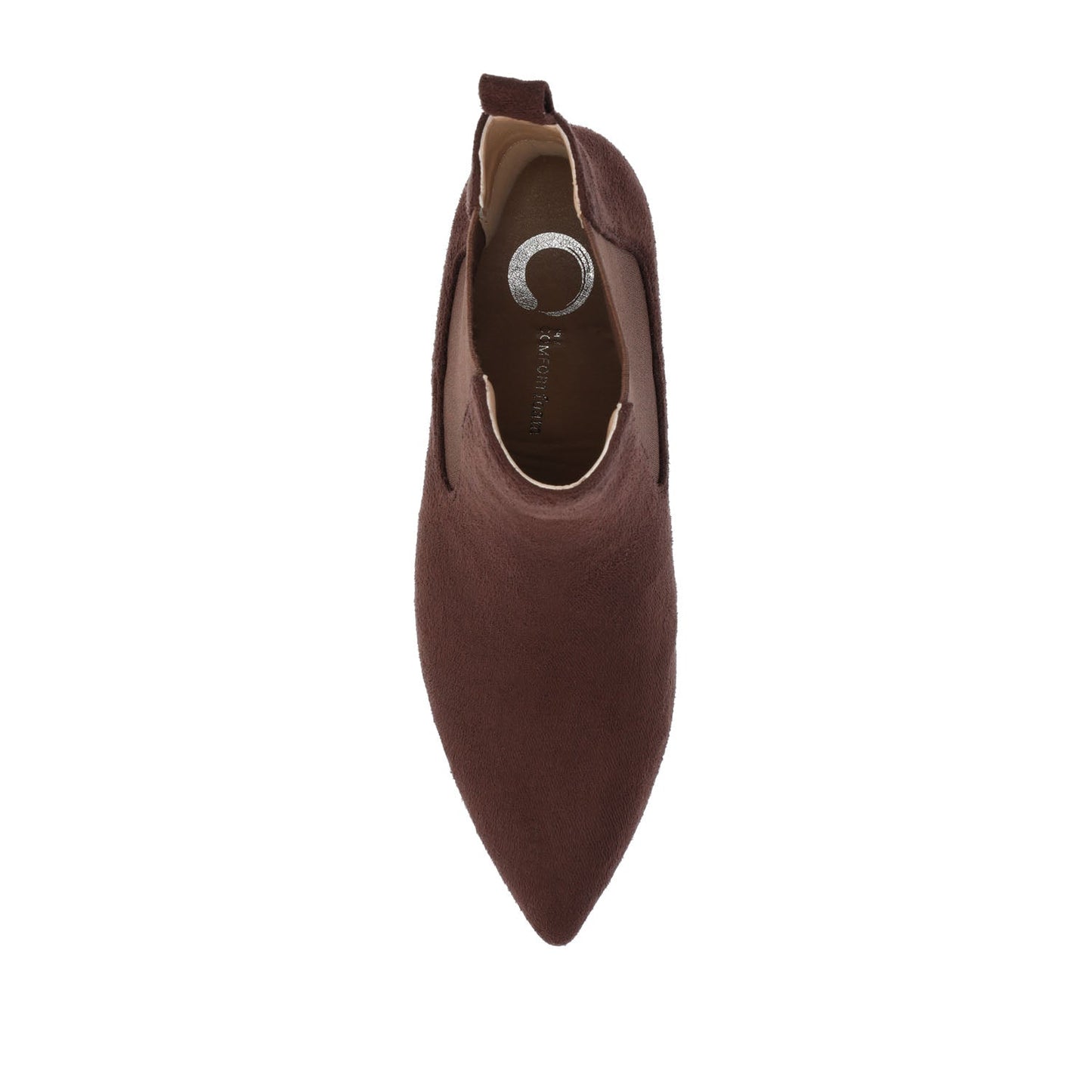 Journee TENLEE CHELSEA BOOTIES IN WIDE - Brown Faux Suede