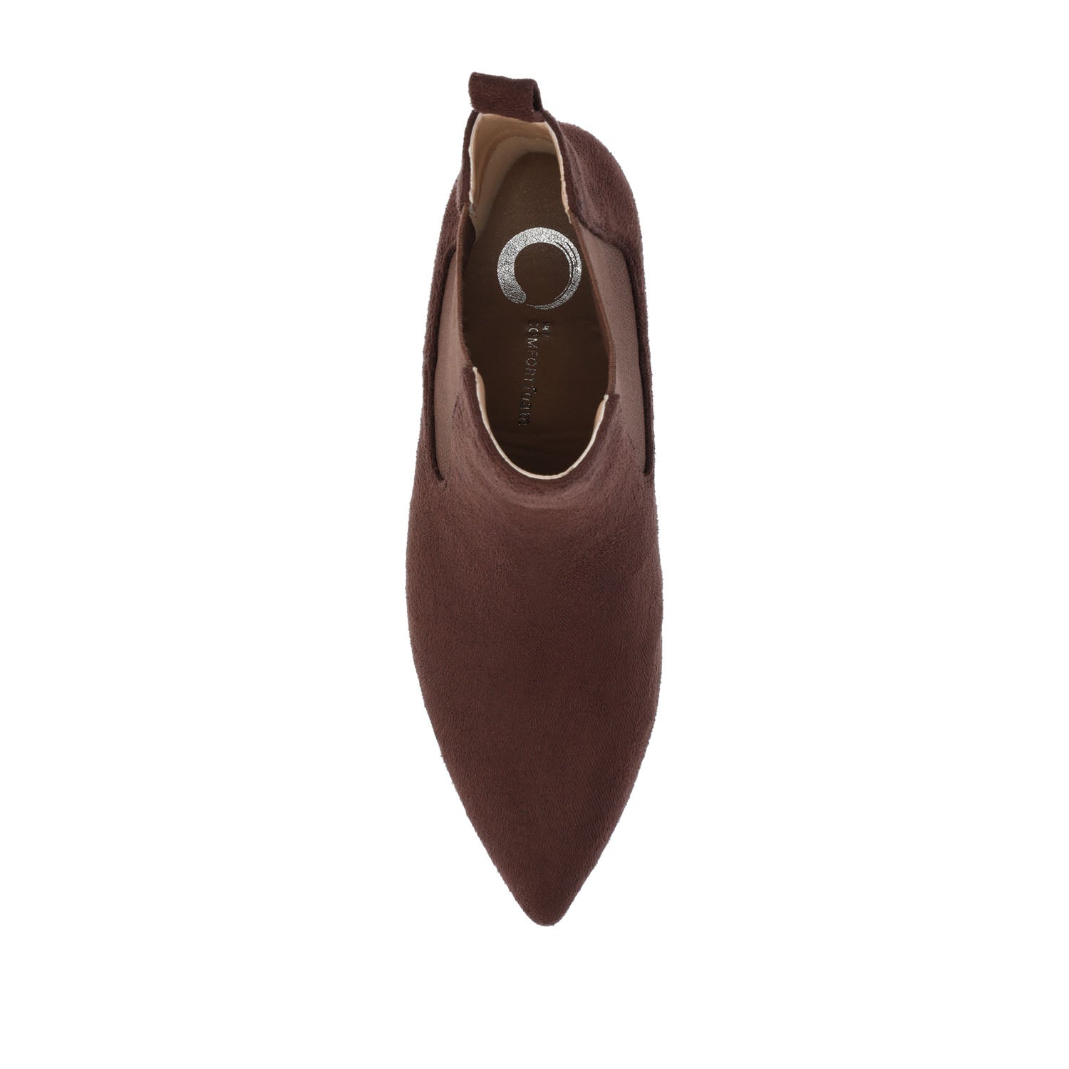 Journee TENLEE CHELSEA BOOTIES IN WIDE - Brown Faux Suede