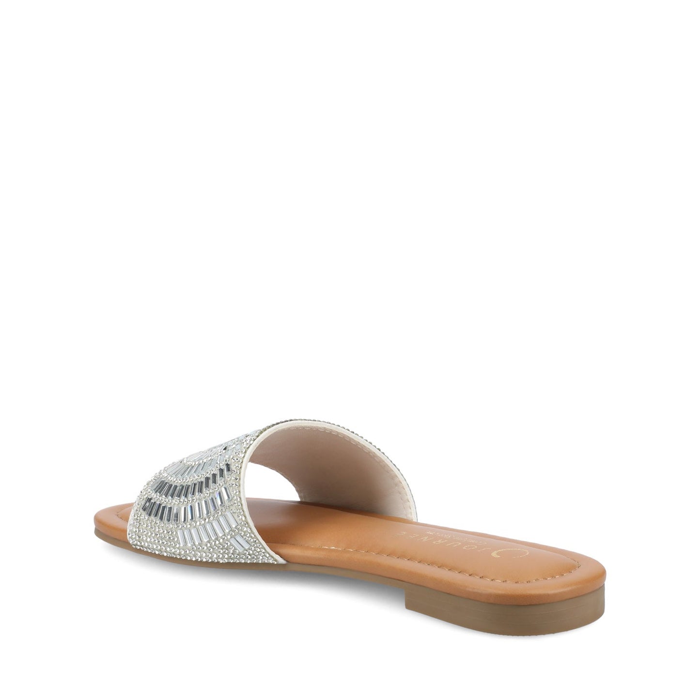 Journee MARIA SLIP ON SANDALS - Silver