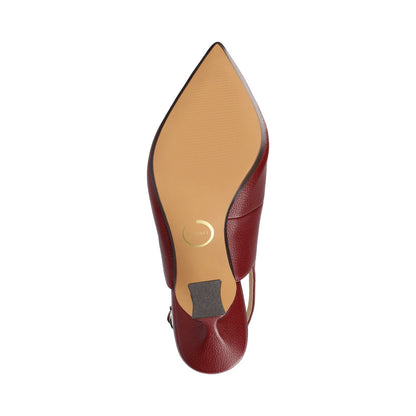 Journee VERENA SLING BACK PUMPS - Oxblood
