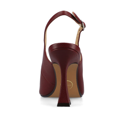Journee VERENA SLING BACK PUMPS - Oxblood