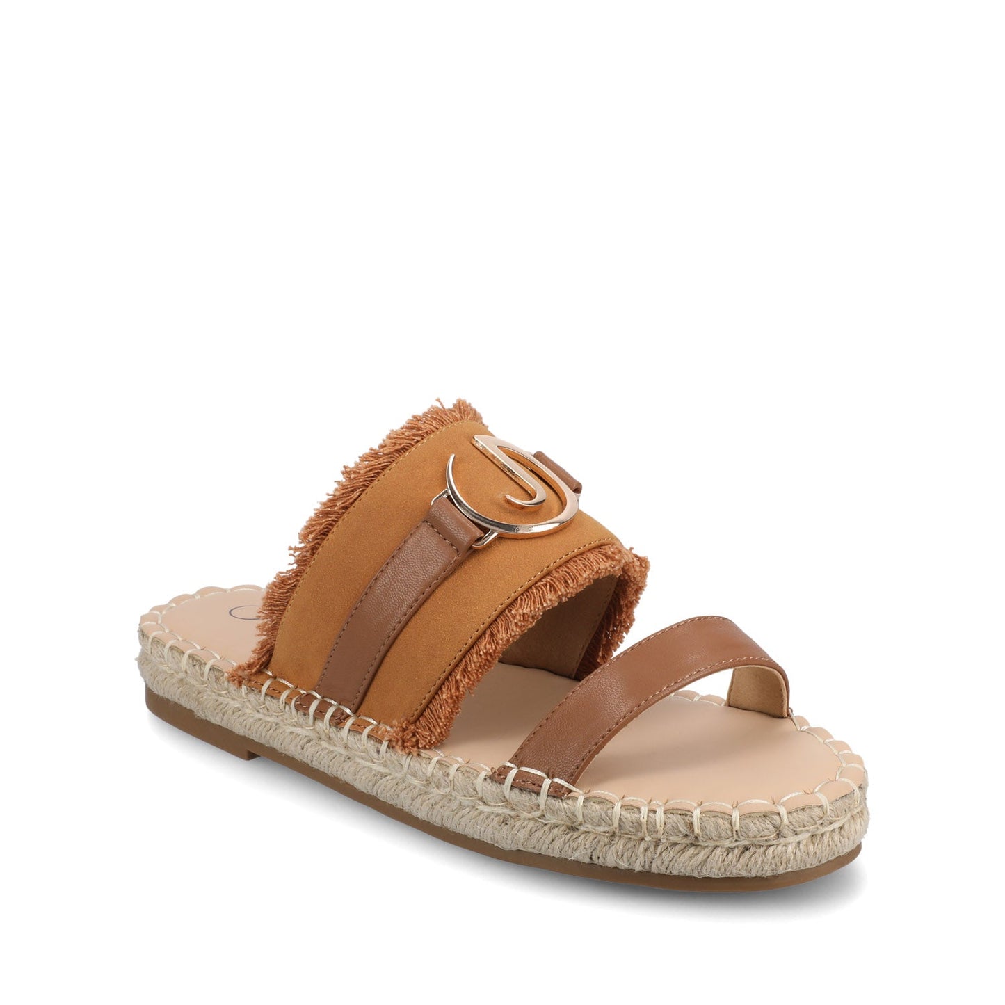 Journee KEELEE ESPADRILLE SANDALS - Cognac