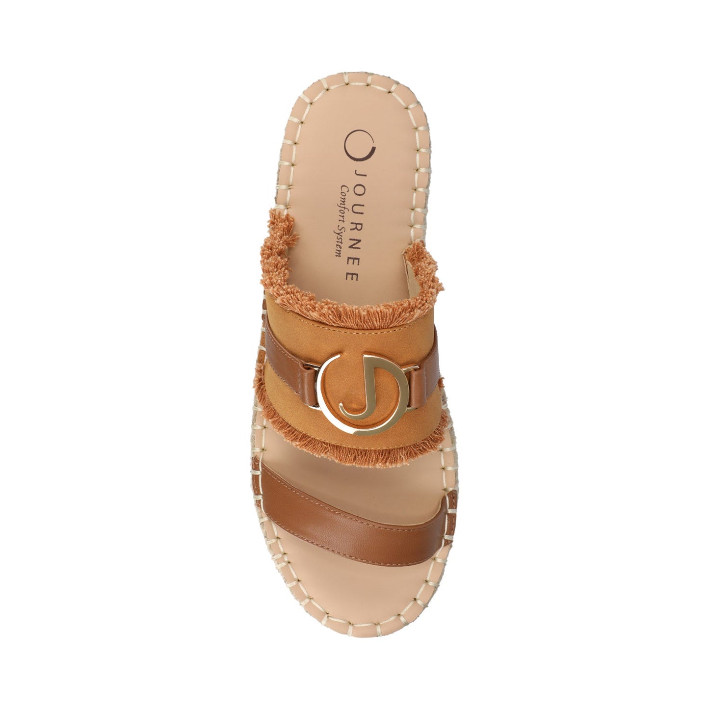 Journee KEELEE ESPADRILLE SANDALS - Cognac