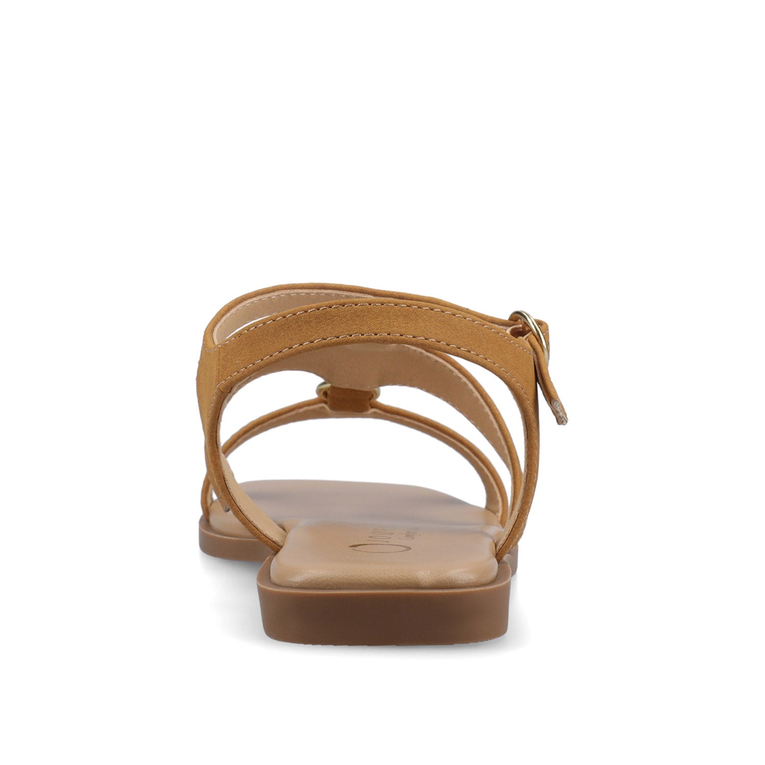 Journee BRILEY ANKLE STRAP SANDALS - Cognac Nubuck