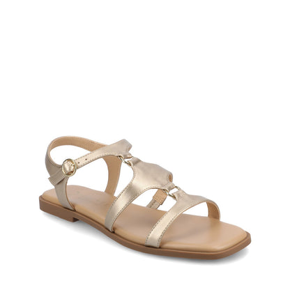 Journee BRILEY ANKLE STRAP SANDALS - Gold