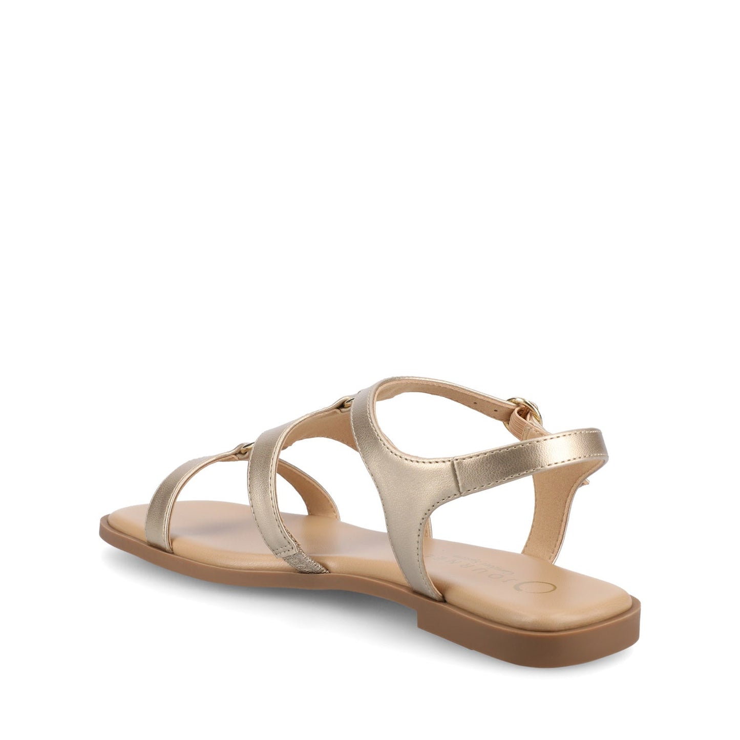 Journee BRILEY ANKLE STRAP SANDALS - Gold