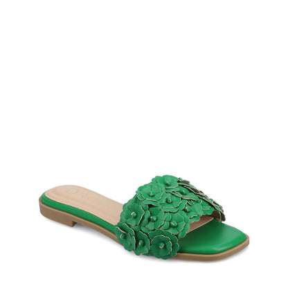 Journee AZALEA SLIP ON SANDALS - Green